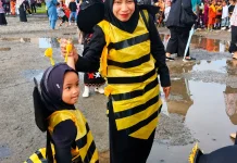 Kostum Kreasi Lebah Tarik Perhatian di Karnaval HAN Malinau