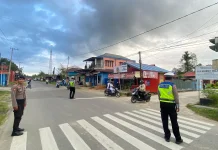 Wujudkan Kamseltibcarlantas, Sat Lantas Polres Malinau Gelar Pengaturan Lalin