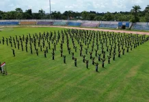300 Personel Yonif Khusus 614/RJP Ambil Bagian dalam Lomba Pencak Silat Militer TNI
