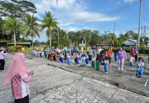 Peringati HAN, Malinau Utara Gelar Senam dan Sosialisasi Pencegahan Stunting