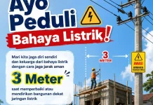 PLN: Jaga Jarak Aman 3 Meter dari Jaringan Listrik saat Lakukan Kegiatan Konstruksi
