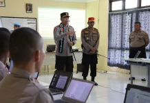 Kapolda Tinjau Pendidikan Siswa SPN Polda Kaltara di Malinau