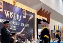Tumbuhkan Budaya Belajar, Wabup Hadiri Wisuda Daerah Universitas Terbuka Tarakan