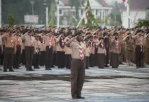 Pimpin Upacara HUT Pramuka, Wabup Dorong Pemuda Malinau Berkarakter