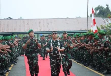 Kunjungi Yonifsus 614/RJP, Pangdam: Kekompakan dan Kolaborasi Kunci Kekuatan