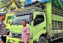 Polisi Karib, Satlantas Malinau Jalin Kedekatan dengan Pengemudi Angkutan Barang