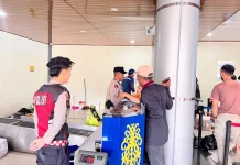 Patroli Objek Vital, Sat Samapta Polres Malinau Jaga Keamanan Kawasan Bandara