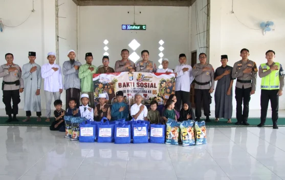 Polres Malinau Salurkan Ratusan Paket Sembako dalam Rangka HUT Bhayangkara ke -80