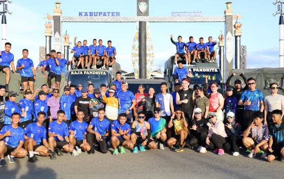 Yonif 614 Raja Pandhita Fun Run Walk Bersama Komunitas Runners Malinau