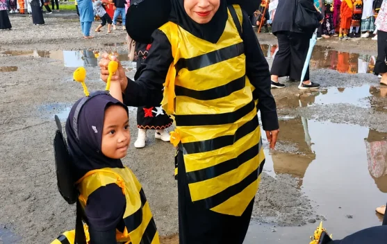 Kostum Kreasi Lebah Tarik Perhatian di Karnaval HAN Malinau