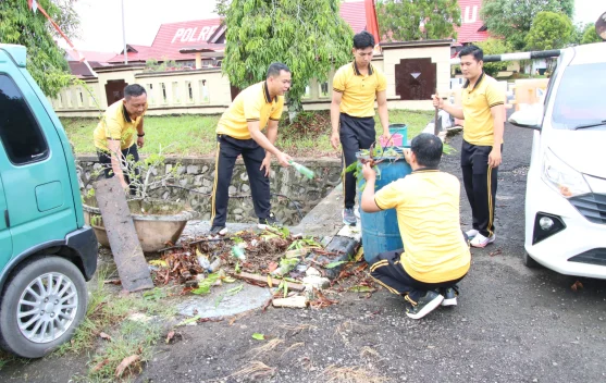 Kapolres Malinau Pimpin Kurve Ciptakan Lingkungan Kerja Bersih Nyaman