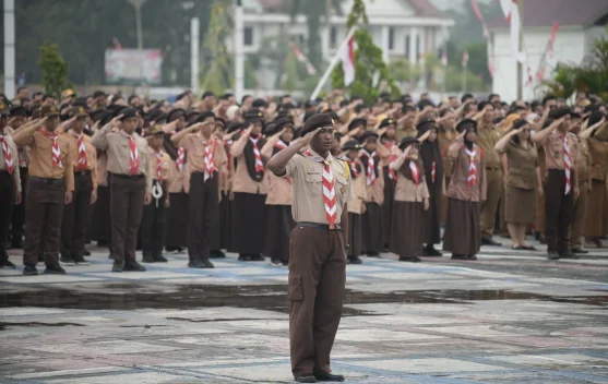 Pimpin Upacara HUT Pramuka, Wabup Dorong Pemuda Malinau Berkarakter