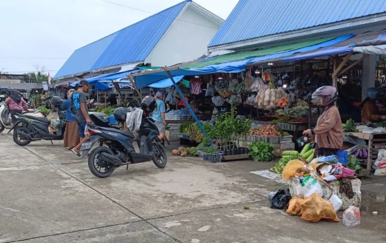 Aktivitas Pasar Induk Malinau Tetap Normal di Akhir Pekan