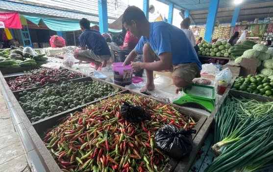 Harga Cabai di Pasar Induk Malinau Turun, Konsumen : Masih Mahal