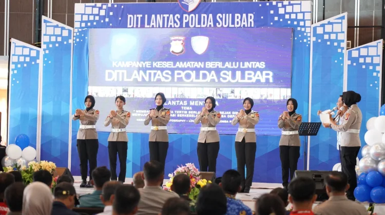Ditlantas Polda Sulbar  Kampanye Keselamatan Berlalu Lintas