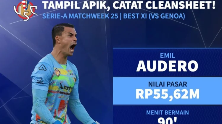 Audero Gemilang, Clean Sheet Ketujuh Musim Ini
