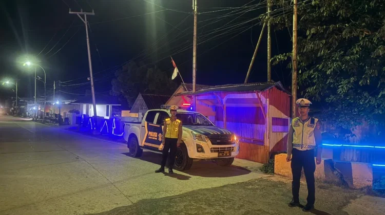 Blue Light Patrol Satlantas Mamasa Jaga Malam Aman