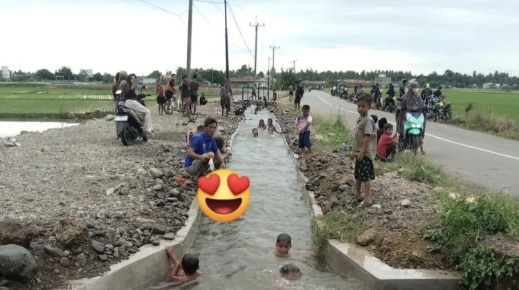 Pengairan Sawah Pokkang Mendadak Ramai