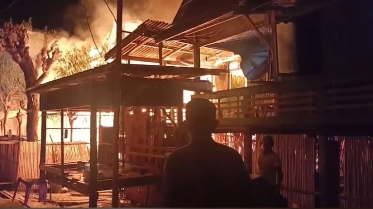 Hanya dalam Hitungan Jam, 29 Rumah di Galung Tuluk Ludes Dilalap Si Jago Merah