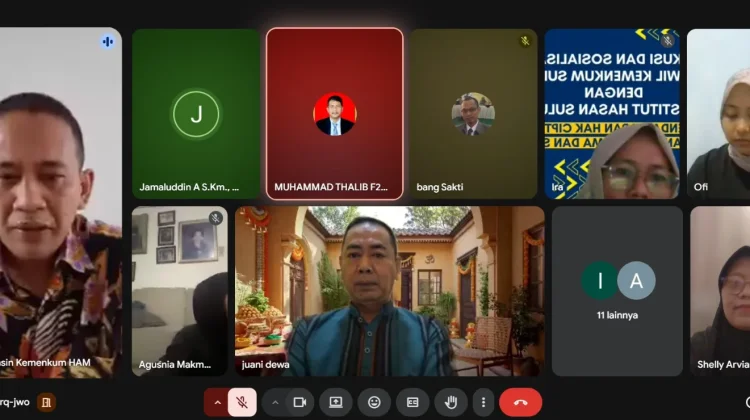 Kemenkum Sulbar Perkuat Perlindungan KI di Institut Hasan Sulur