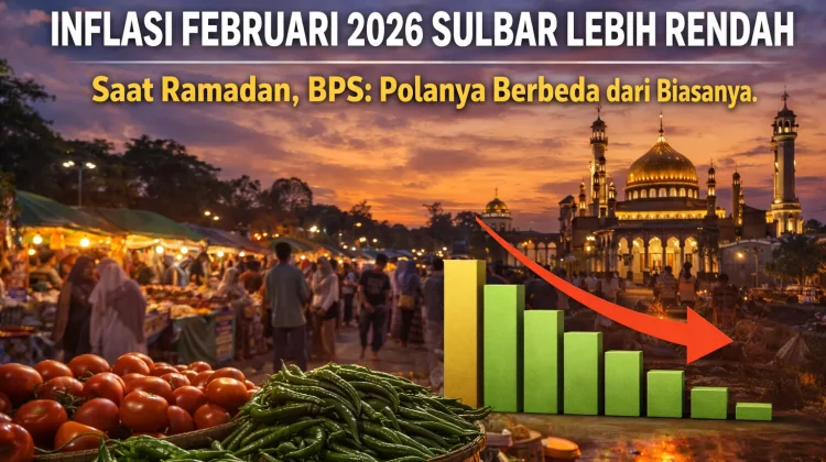 Inflasi Februari 2026 Sulbar Lebih Rendah  Awal Ramadan, BPS: Berbeda dari Biasanya