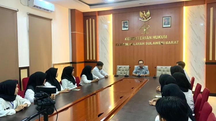 Kemenkum Sulbar Gelar Evaluasi Peserta Magang
