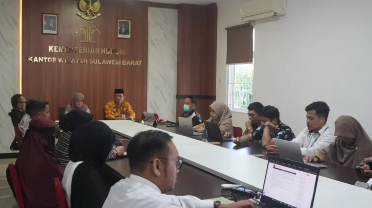 Bahas Ranperbup, Kemenkum Sulbar Terima Kunjungan Konsultasi Pemda Majene