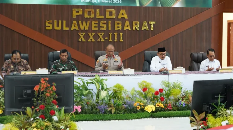 Polda Sulbar Menggelar Rakor Linsek OPS Ketupat, Jamin Keamanan Idul Fitri