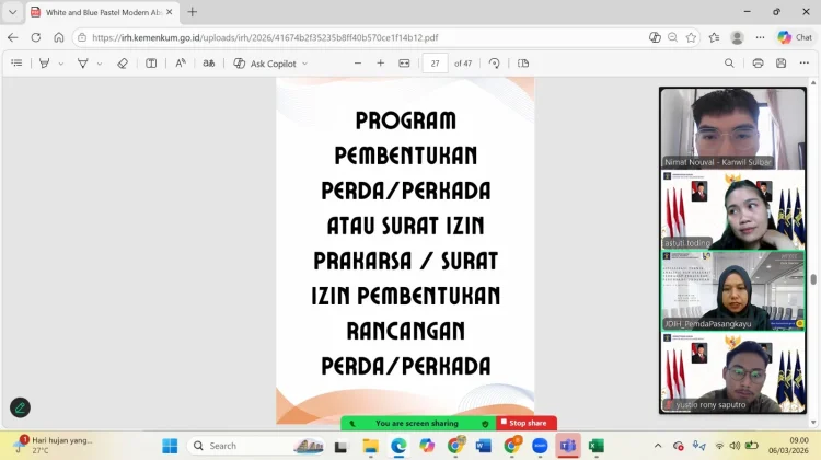 Kemenkum Sulbar dan Pemkab Pasangkayu Perkuat Sinergi Tingkatkan IRH