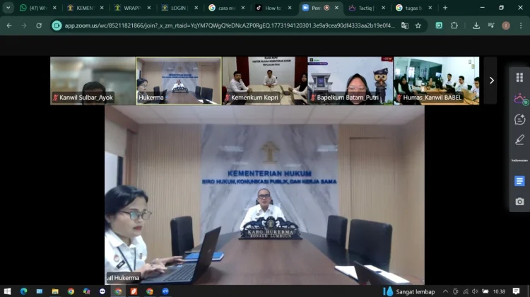 Perkuat Layanan Informasi Publik, Kemenkum Sulbar Hadiri Pembinaan SDM