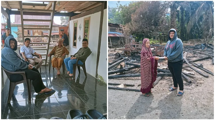 Bupati Mamuju Tengah Kunjungi Korban Kebakaran di Dusun Kalando