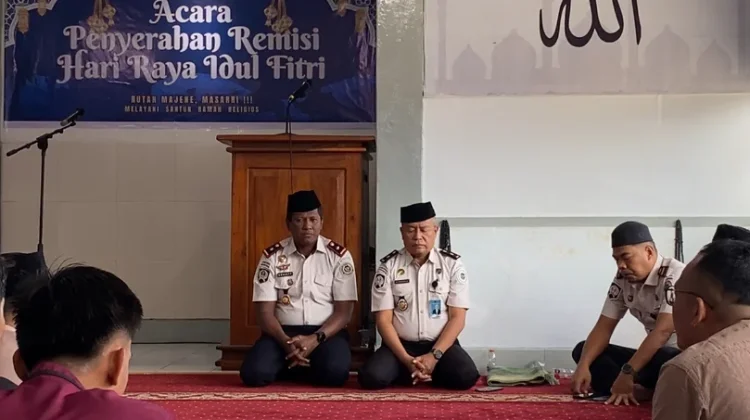 Dua Narapidana Korupsi di Rutan Majene Terima Remisi Idul Fitri 1447H