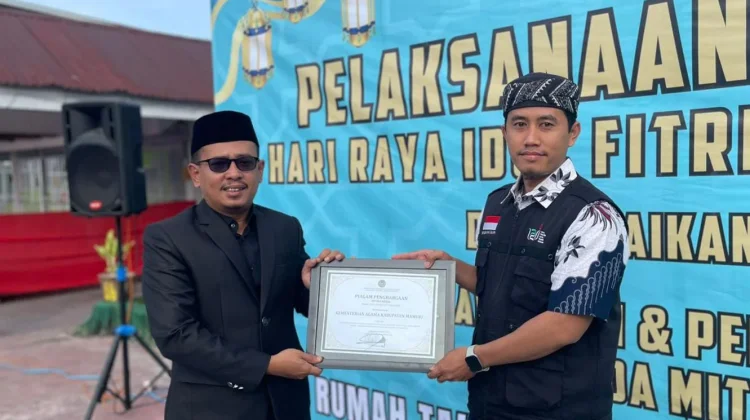 Rutan Mamuju Berikan Penghargaan Kementrian Agama Kab. Mamuju