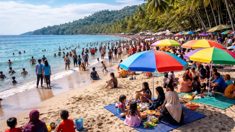 Libur Lebaran, Pantai Malawwa Jadi Favorit Warga