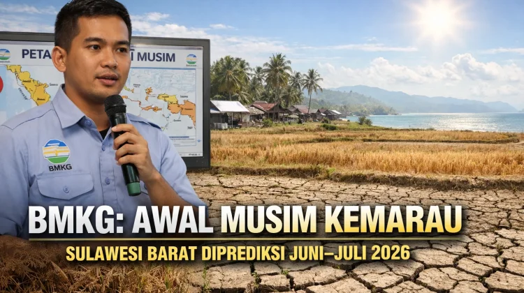 BMKG: Awal Musim Kemarau Sulawesi Barat Diprediksi Juni–Juli 2026