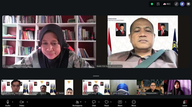 Jelang Peresmian Secara Nasional, Kemenkum Sulbar Genjot Kesiapan Posbangkum