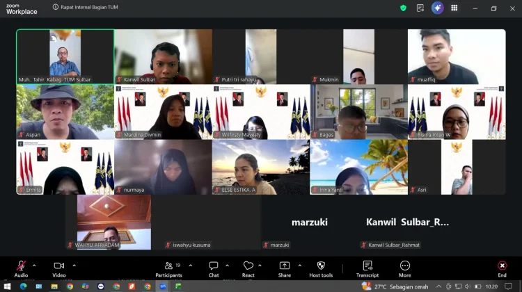 Kanwil Kemenkum Sulbar Genjot Kinerja Pegawai dan Percepatan Administrasi