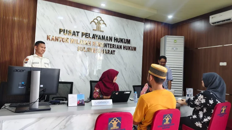Pasca Lebaran, Layanan KI Kemenkum Sulbar Layani Masyarakat Secara Langsung