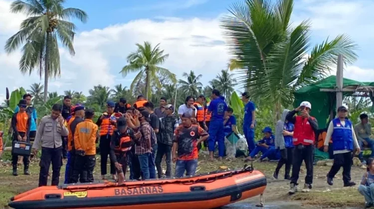 Perahu Pincara Terbalik di Sungai Budong-budong, Seorang Penumpang  Meninggal