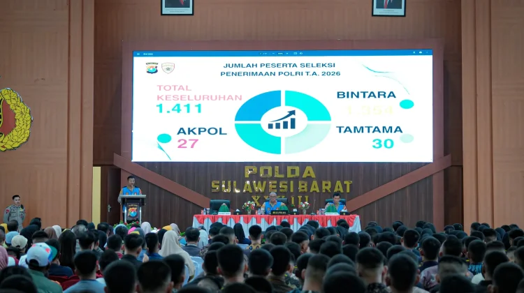 Sebanyak 1.411 Peserta Daftar Polisi di Polda Sulbar