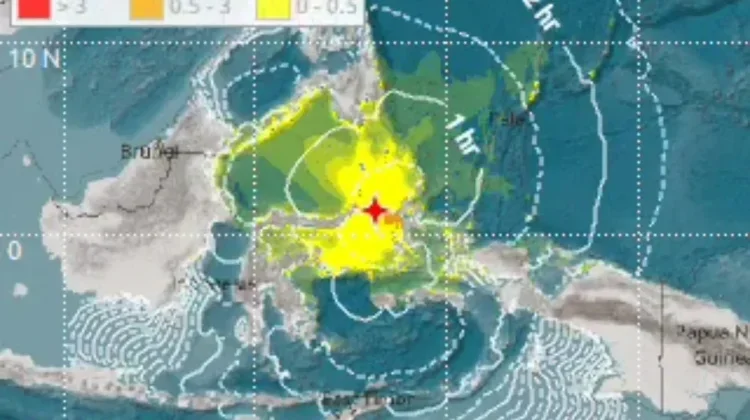Gempa dengan Kekuatan M 7,6 Mengguncang Manado