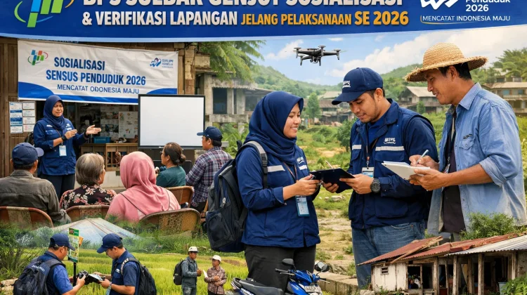 BPS Sulbar Genjot Sosialisasi dan verifikasi Lapangan jelang Pelaksanaan SE 2026
