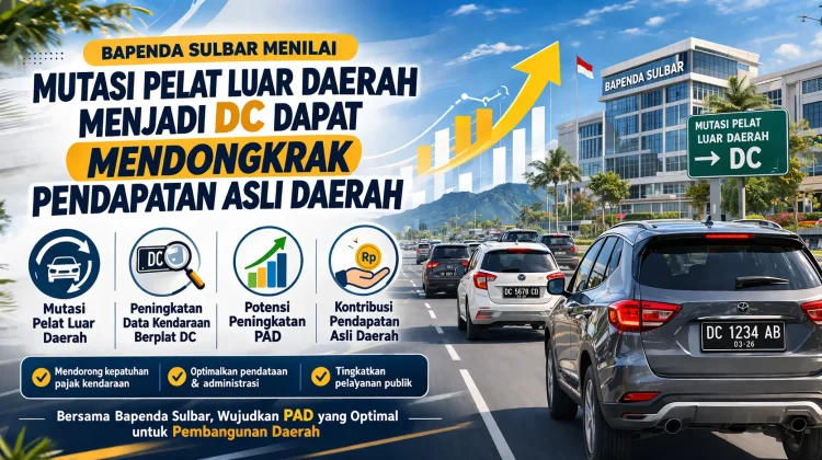 Bapenda Sulbar: Mutasi Pelat Non DC dapat Mendongkrak PAD