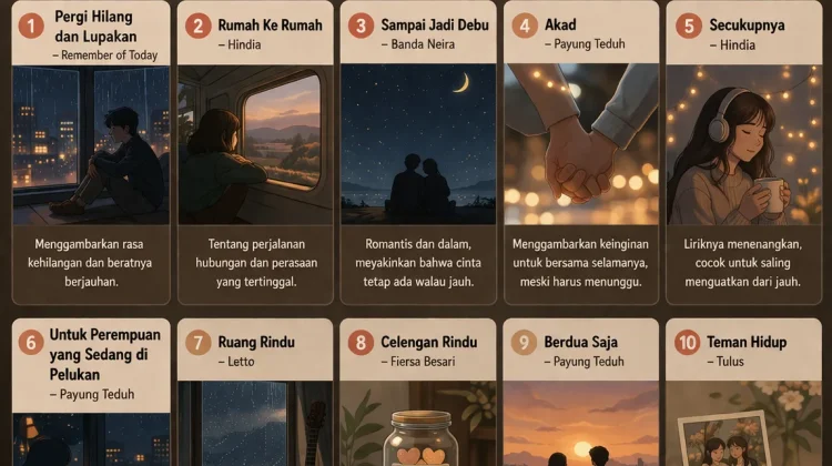 Menabung Rindu dari Jauh: 10 Lagu Indonesia untuk Pasangan LDR