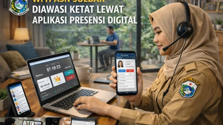 WFH ASN Sulbar Diawasi Ketat Melalui Aplikasi Presensi Digital