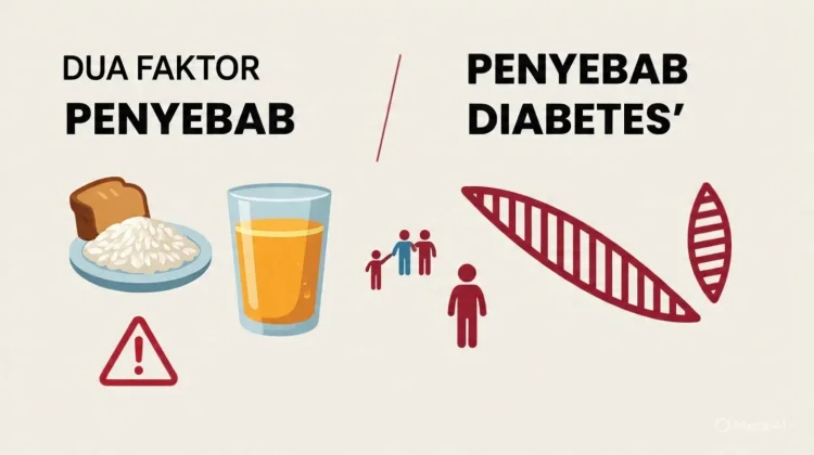 Faktor Risiko Penyebab Diabetes, Konsumsi Karbohidrat Berlebih dan Genetik