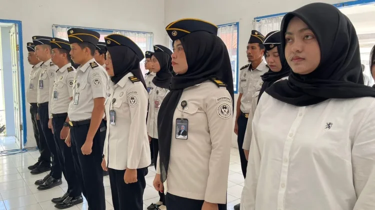 Rutan Mamuju Gelar Apel Zero Halinar, Tegaskan Rutan Bebas HP, Pungli dan Narkoba