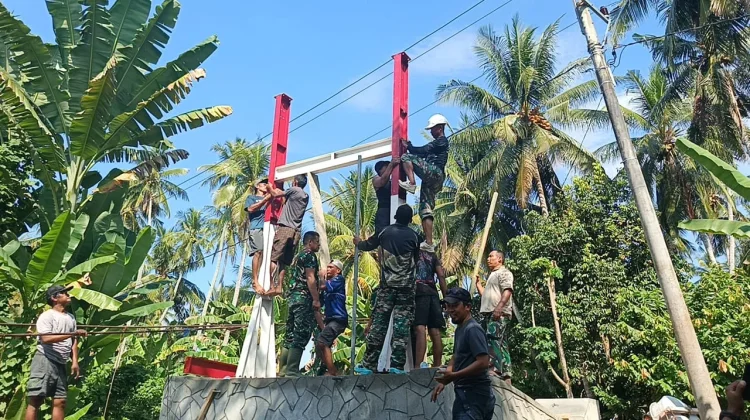 Pembangunan Jembatan Perintis Garuda Bulubawang Polman Dikebut