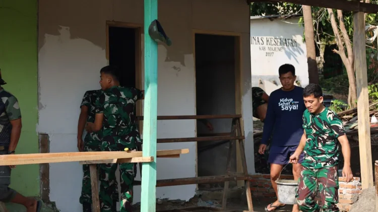 Sentuhan Kasih Prajurit Kodim Majene di Panti Asuhan Miftahul Hidayatullah
