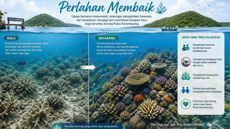 Dispar Mamuju: Terumbu Karang Pulau Karampuang Perlahan Membaik